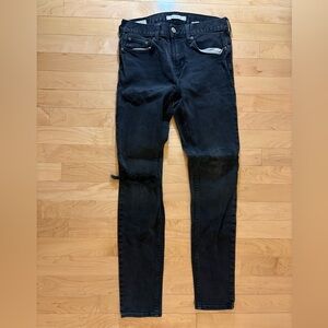 PacSun 28x30 Black Ripped Skinny Jeans